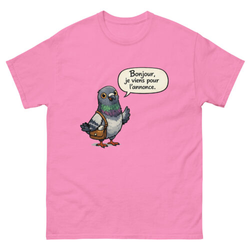 T-shirt Homme Drôle Bonjour, je viens pour l'annonce – Image 11