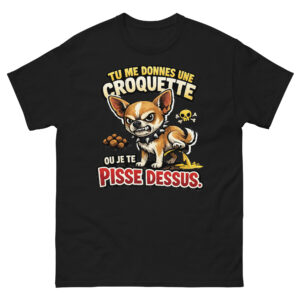 T-shirt Homme Drôle Chihuahua Méchant