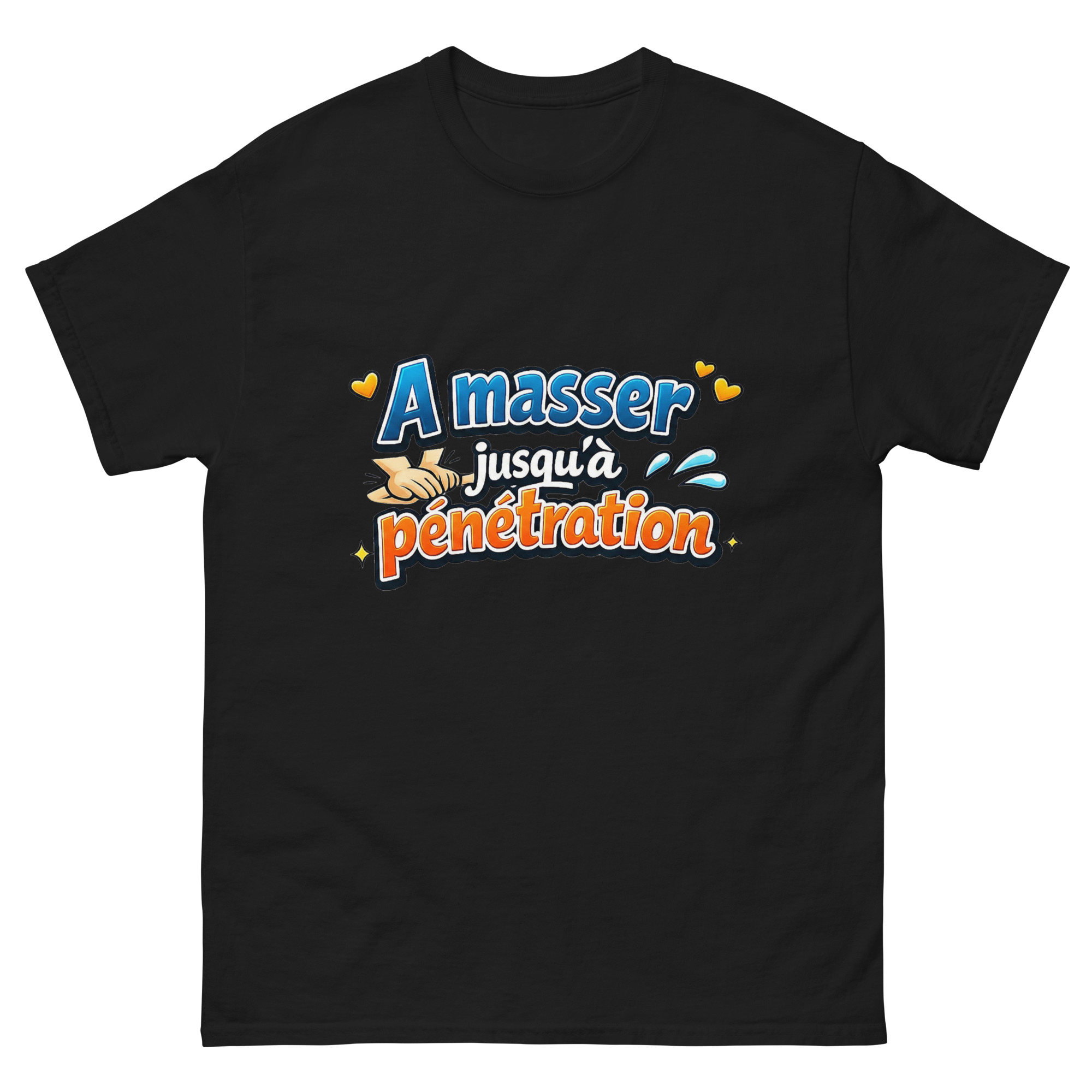 T-shirt Homme Drôle à Masser jusqu'à Pénétration