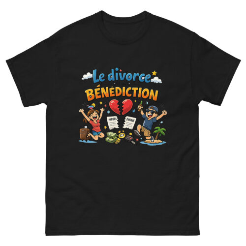 T-shirt Homme Drôle Le divorce est une bénédiction – Image 2