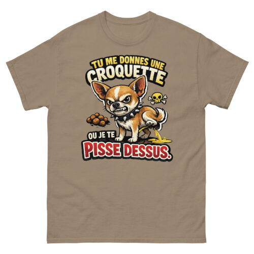 T-shirt Homme Drôle Chihuahua Méchant – Image 7