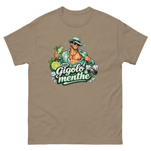 T-shirt Drôle Homme Gigolo Menthe – Image 7