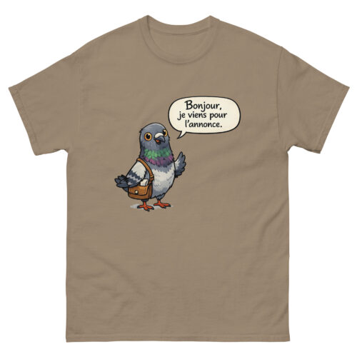 T-shirt Homme Drôle Bonjour, je viens pour l'annonce – Image 9