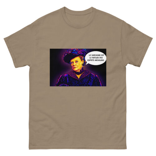 T-shirt Homme Drôle Le sarcasme est le refuge est esprits mesquins – Image 9