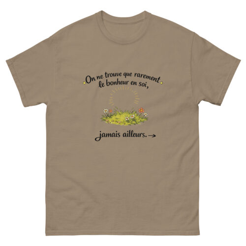 T-shirt Homme Sage On ne trouve que rarement le bonheur – Image 8