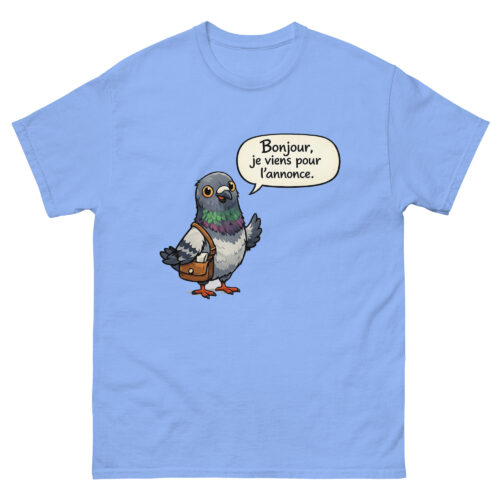T-shirt Homme Humour Pigeon Je viens pour l'Annonce – Image 10