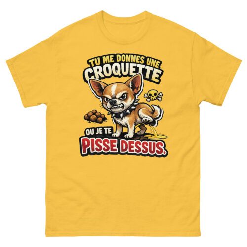 T-shirt Homme Drôle Chihuahua Méchant – Image 12