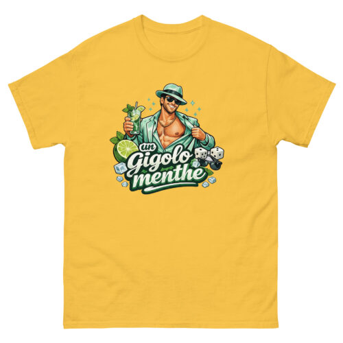 T-shirt Drôle Homme Gigolo Menthe – Image 12