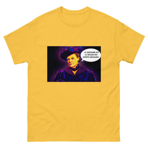 T-shirt Homme Drôle Le sarcasme est le refuge est esprits mesquins – Image 13