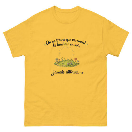 T-shirt Homme Sage On ne trouve que rarement le bonheur – Image 12