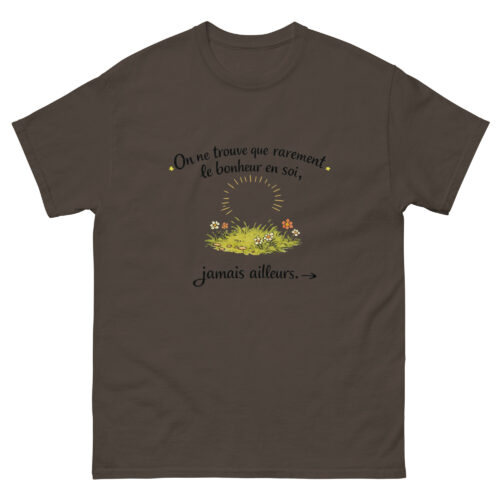 T-shirt Homme Sage On ne trouve que rarement le bonheur – Image 5