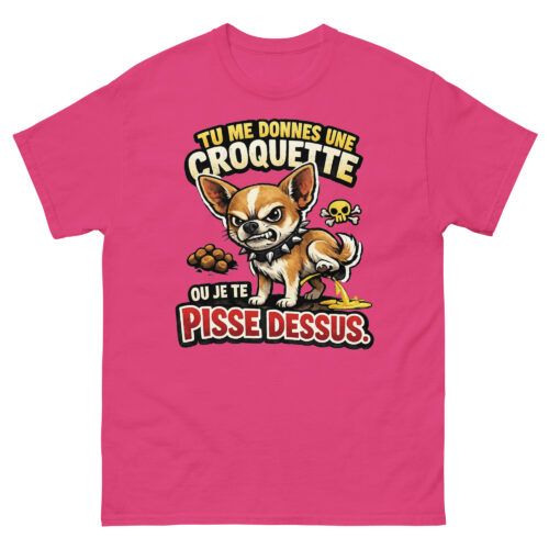 T-shirt Homme Drôle Chihuahua Méchant – Image 6