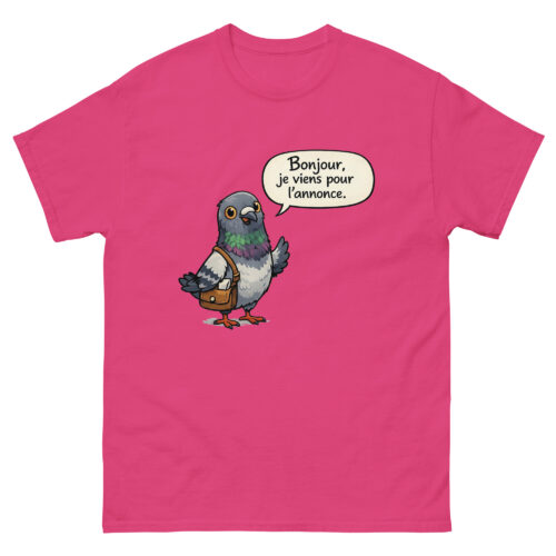 T-shirt Homme Drôle Bonjour, je viens pour l'annonce – Image 6