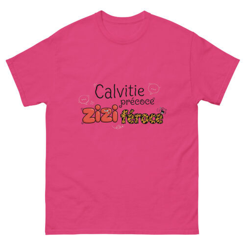 T-shirt Drôle Homme Calvitie précoce, Zizi féroce – Image 6