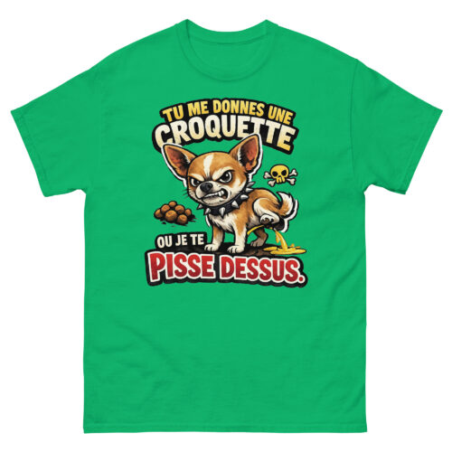 T-shirt Homme Drôle Chihuahua Méchant – Image 8