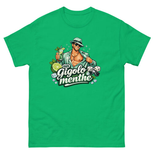 T-shirt Drôle Homme Gigolo Menthe – Image 8
