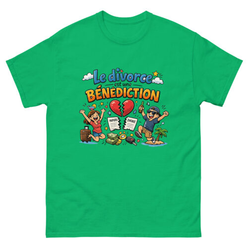 T-shirt Homme Drôle Le divorce est une bénédiction – Image 11