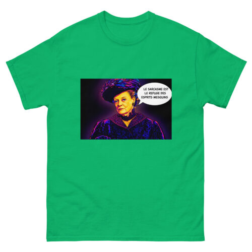 T-shirt Homme Drôle Le sarcasme est le refuge est esprits mesquins – Image 10
