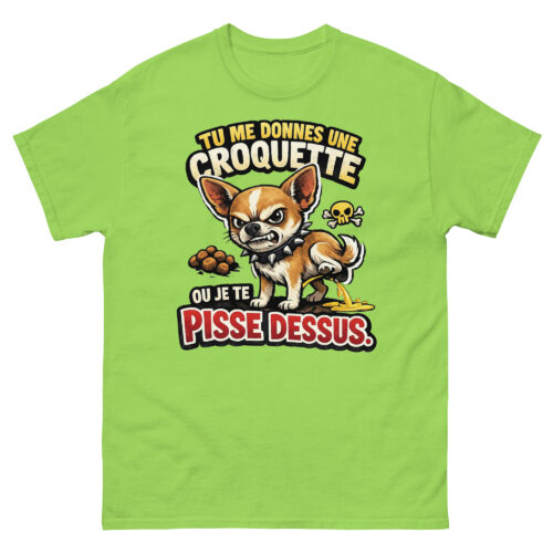 T-shirt Homme Drôle Chihuahua Méchant – Image 11