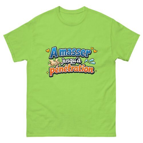 T-shirt Homme Drôle à Masser jusqu'à Pénétration – Image 11