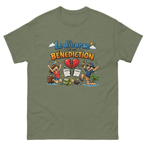 T-shirt Homme Drôle Le divorce est une bénédiction – Image 8