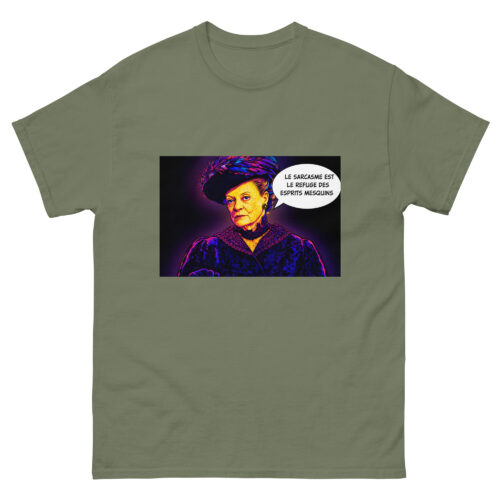 T-shirt Homme Drôle Le sarcasme est le refuge est esprits mesquins – Image 7