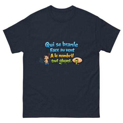 T-shirt drôle homme Nombril Gluant – Image 2