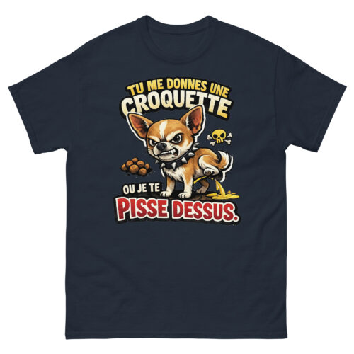 T-shirt Homme Drôle Chihuahua Méchant – Image 2