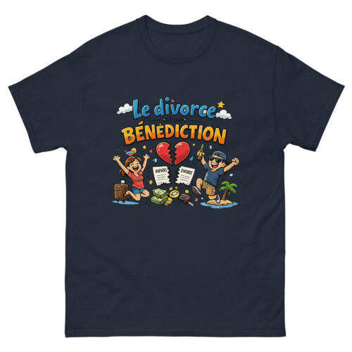 T-shirt Homme Drôle Le divorce est une bénédiction – Image 3