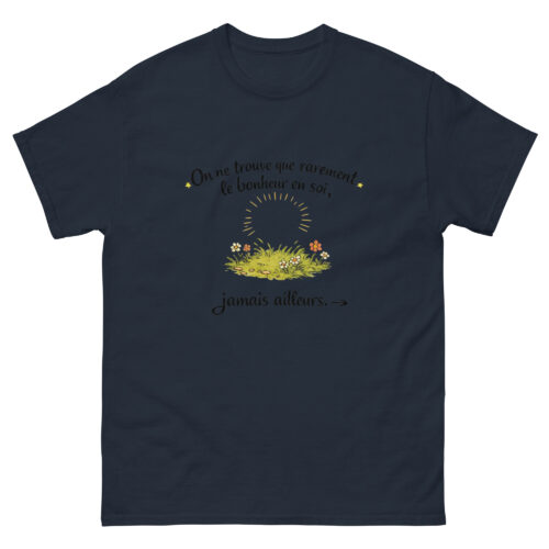 T-shirt Homme Sage On ne trouve que rarement le bonheur – Image 2