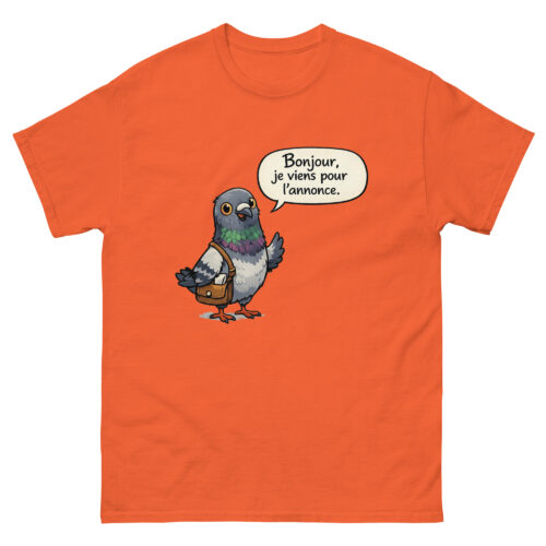 T-shirt Homme Drôle Bonjour, je viens pour l'annonce – Image 8