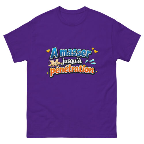 T-shirt Homme Drôle à Masser jusqu'à Pénétration – Image 3