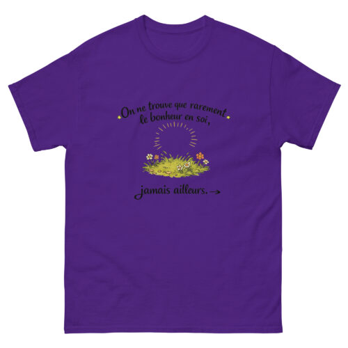 T-shirt Homme Sage On ne trouve que rarement le bonheur – Image 3