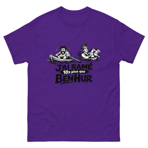 T-shirt Drôle Homme J'ai ramé 10x plus que Ben hur – Image 3