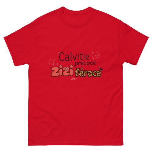 T-shirt Drôle Homme Calvitie précoce, Zizi féroce – Image 5