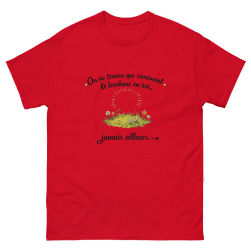 T-shirt Homme Sage On ne trouve que rarement le bonheur – Image 4