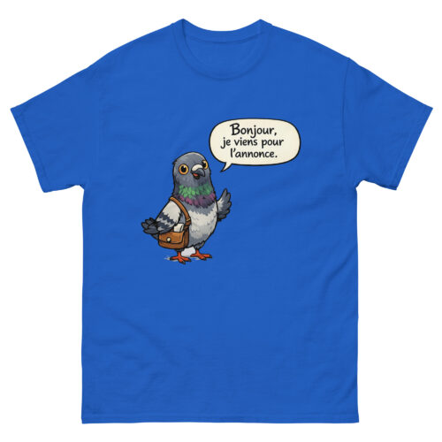 T-shirt Homme Humour Pigeon Je viens pour l'Annonce – Image 5