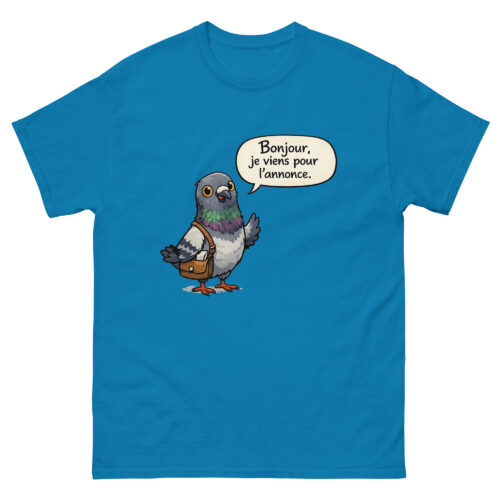 T-shirt Homme Drôle Bonjour, je viens pour l'annonce – Image 5