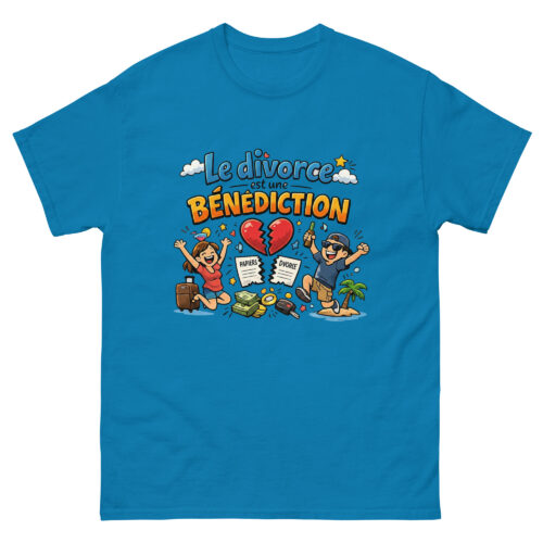T-shirt Homme Drôle Le divorce est une bénédiction – Image 6