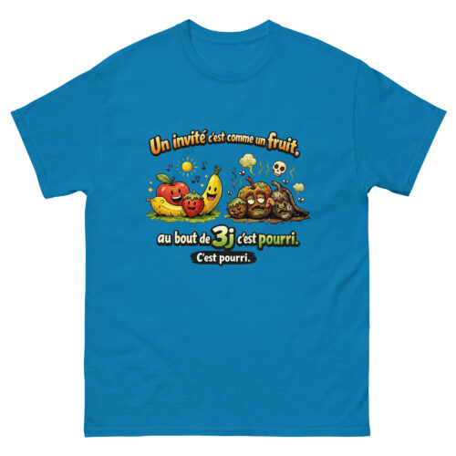 T-shirt Home Drôle Un invité c'est comme les fruits, au bout de 3j c'est pourri – Image 6