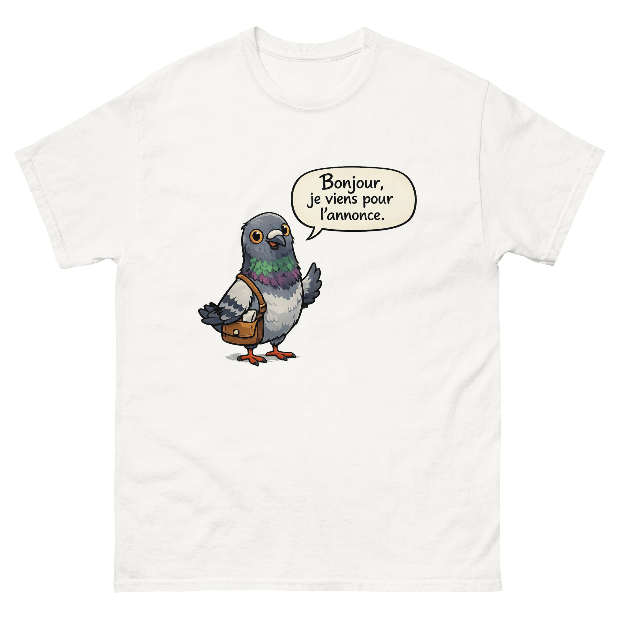 T-shirt Homme Drôle Bonjour, je viens pour l'annonce