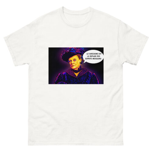 T-shirt Homme Drôle Le sarcasme est le refuge est esprits mesquins – Image 14